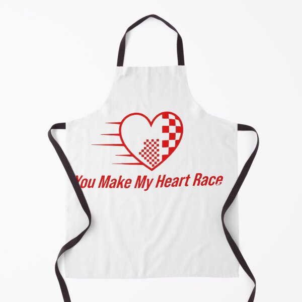 Item preview, You Make My Heart Race – Racing Themed Valentine's Art designed and sold by The Crimson Halo.