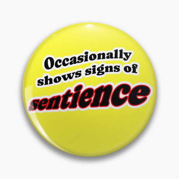 Item preview, Occasionally shows signs of sentience, yellow background designed and sold by mntimg.