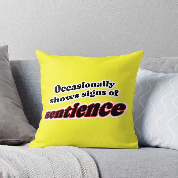Item preview, Occasionally shows signs of sentience, yellow background designed and sold by mntimg.