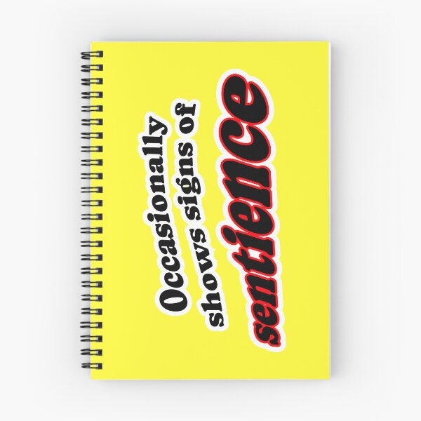 Item preview, Occasionally shows signs of sentience, yellow background designed and sold by mntimg.