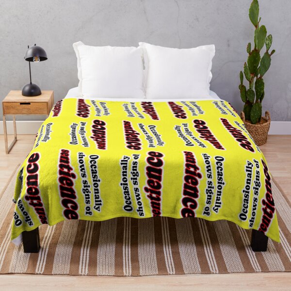 Item preview, Occasionally shows signs of sentience, yellow background designed and sold by mntimg.