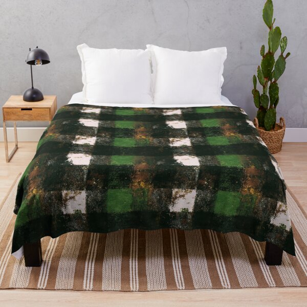 Item preview, Dark Forest Grunge Plaid Check Pattern designed and sold by bubblegoth.
