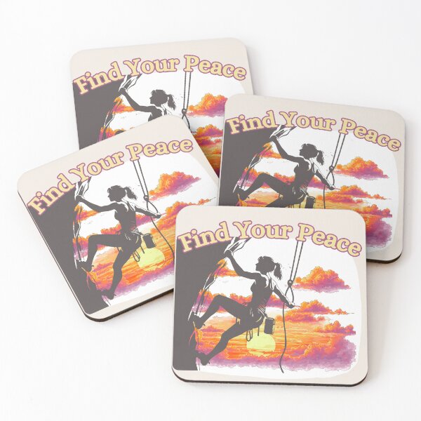 Item preview, Find Your Peace, Rock Climbing designed and sold by Nightshade Pixie Creations.