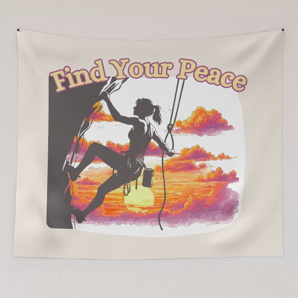 Item preview, Find Your Peace, Rock Climbing designed and sold by Nightshade Pixie Creations.