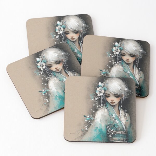 Item preview, Turquoise Girl designed and sold by Beyondnote-Art.