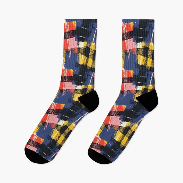 Item preview, Abstract Grunge Tartan Patchwork Pattern designed and sold by bubblegoth.