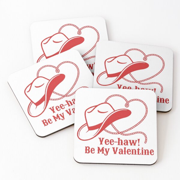 Item preview, Yee-haw! Be My Valentine – Western Cowboy Heart Design designed and sold by The Crimson Halo.