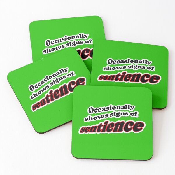 Item preview, Occasionally shows signs of sentience, green background designed and sold by mntimg.