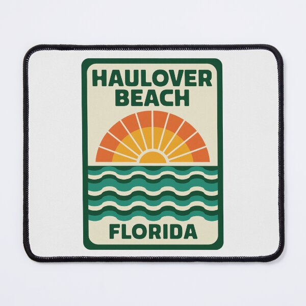 Item preview, Haulover Beach Florida - Road Sign designed and sold by TheOldMittenIllustrated.
