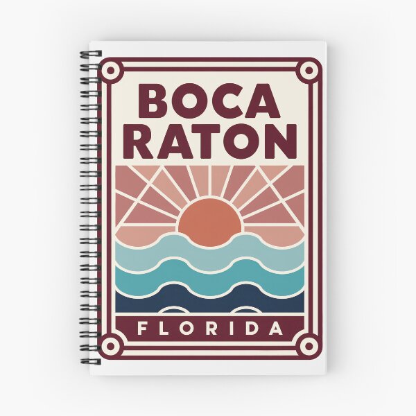 Item preview, Boca Ration Florida - Beach Sign designed and sold by TheOldMittenIllustrated.