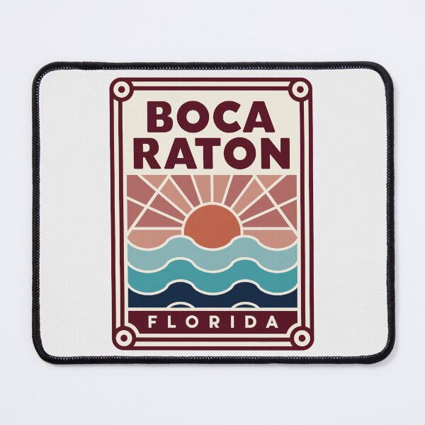 Item preview, Boca Ration Florida - Beach Sign designed and sold by TheOldMittenIllustrated.