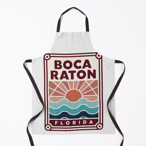 Item preview, Boca Ration Florida - Beach Sign designed and sold by TheOldMittenIllustrated.