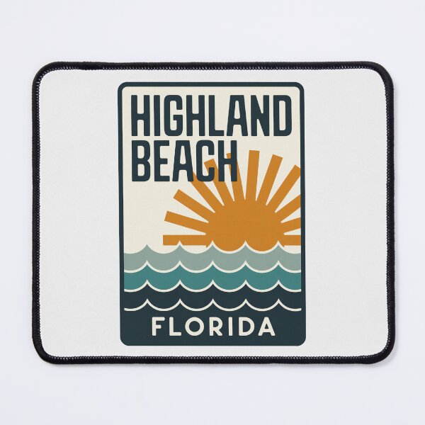 Item preview, Highland Beach Florida - Road Sign designed and sold by TheOldMittenIllustrated.