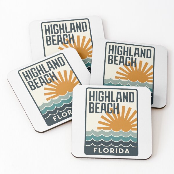 Item preview, Highland Beach Florida - Road Sign designed and sold by TheOldMittenIllustrated.