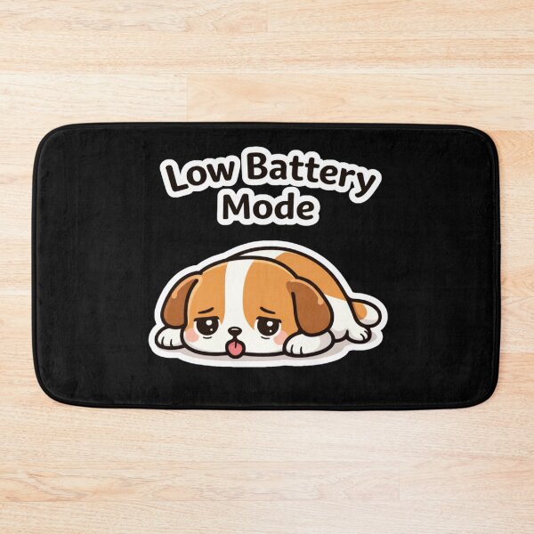 Item preview, Low Battery Mode – Cute Tired Dog Humor Design designed and sold by LucaVibeBrand.