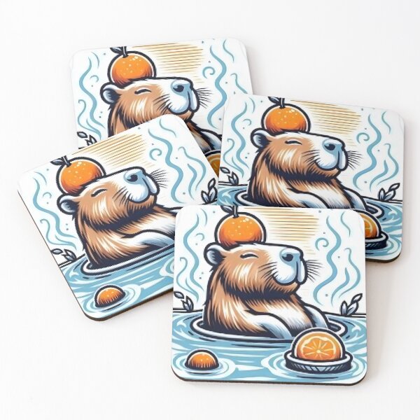 Item preview, Chill Capybara in Yuzu Hot Spring designed and sold by Samthecreator01.