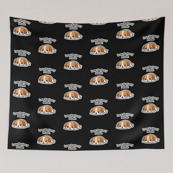 Item preview, Low Battery Mode – Cute Tired Dog Humor Design designed and sold by LucaVibeBrand.