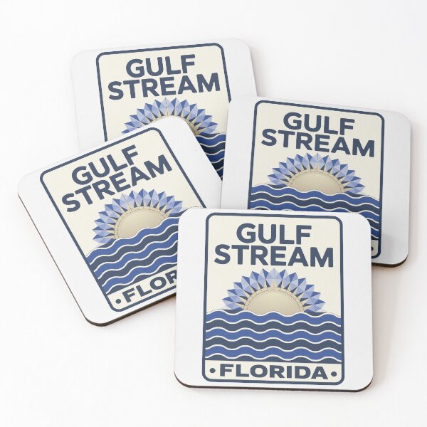 Item preview, Gulf Stream Florida - Beach Sign designed and sold by TheOldMittenIllustrated.