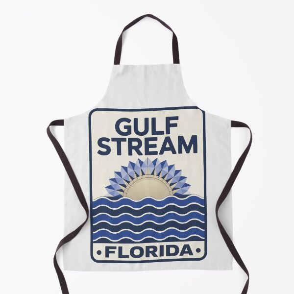 Item preview, Gulf Stream Florida - Beach Sign designed and sold by TheOldMittenIllustrated.