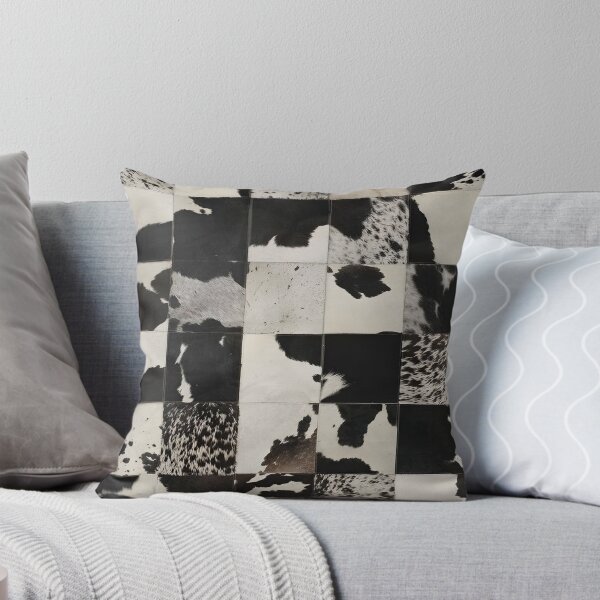 Item preview, Patchwork Black White Cowhide | Farm Cow Skin Patterns designed and sold by TellUsTheStory.