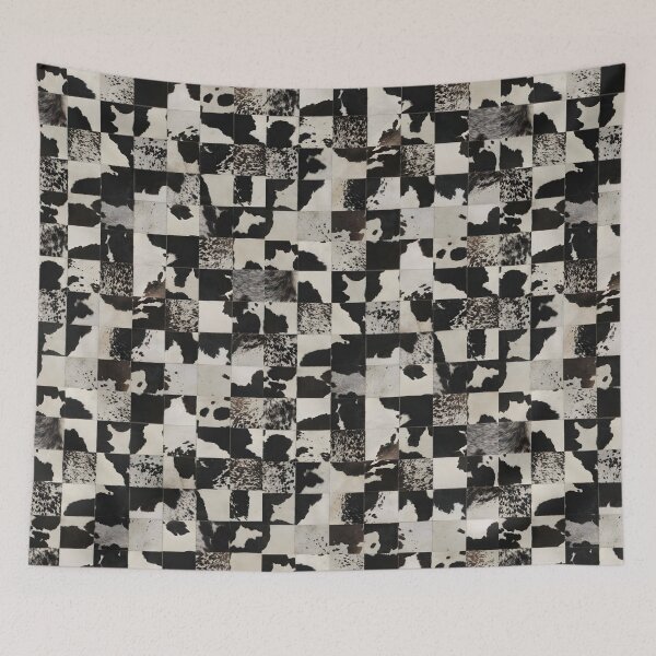 Item preview, Patchwork Black White Cowhide | Farm Cow Skin Patterns designed and sold by TellUsTheStory.
