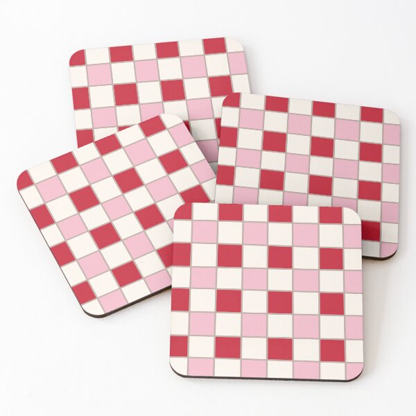 Item preview, Valentine Checkerboard Pattern – Pink Red Cozy Gingham designed and sold by thank you.