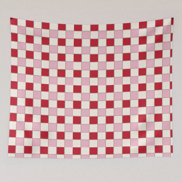 Item preview, Valentine Checkerboard Pattern – Pink Red Cozy Gingham designed and sold by thank you.