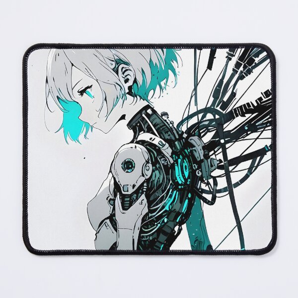 Item preview, ECHO: Monochrome Bionic Maintenance Arms | Cute Cyberpunk Anime Girl designed and sold by Sytrics.