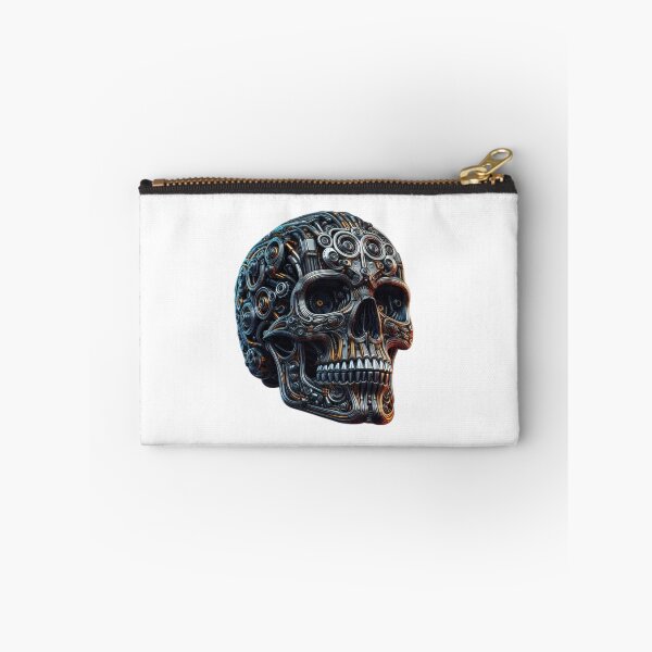 Item preview, Bio-Mechanical Steampunk Skull - Intricate Metallic Art designed and sold by j0mj0ma.