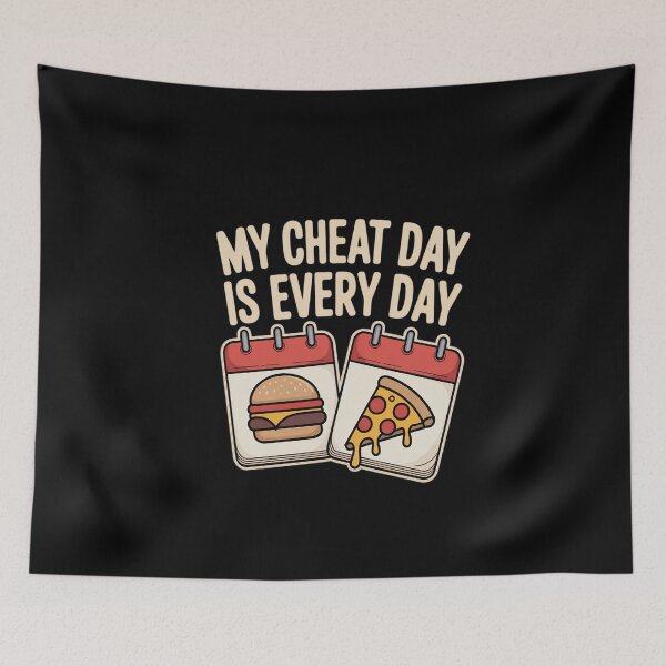 Item preview, My Cheat Day is Every Day Graffiti Diet Loophole designed and sold by skanderio.