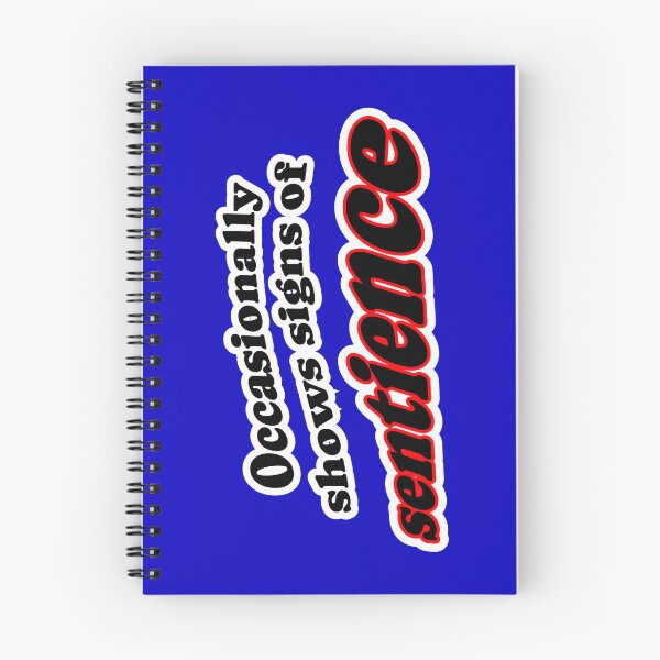 Item preview, Occasionally shows signs of sentience, blue background designed and sold by mntimg.