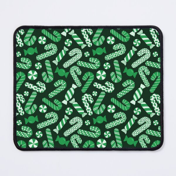 Item preview, Candies & Candy Canes - Monochrome Green designed and sold by thecolorbirdie.