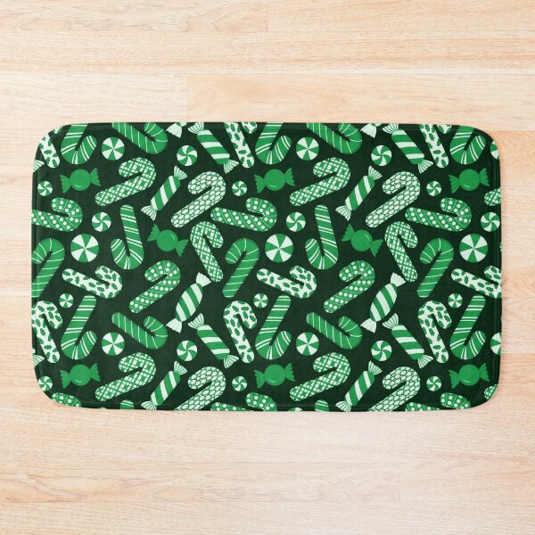 Item preview, Candies & Candy Canes - Monochrome Green designed and sold by thecolorbirdie.