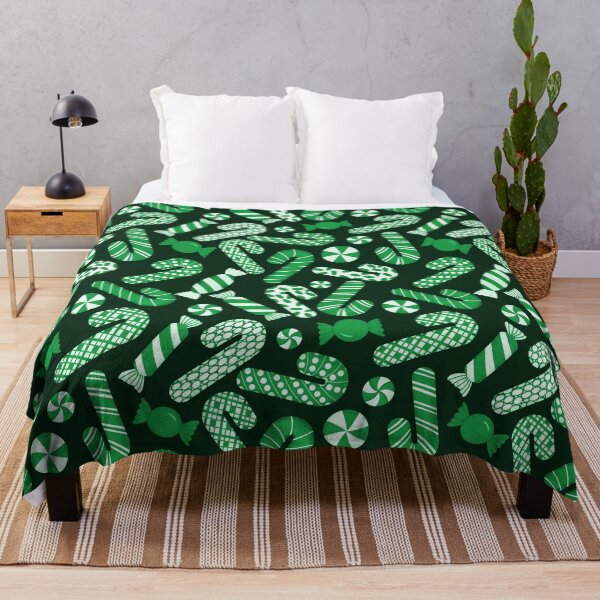 Item preview, Candies & Candy Canes - Monochrome Green designed and sold by thecolorbirdie.