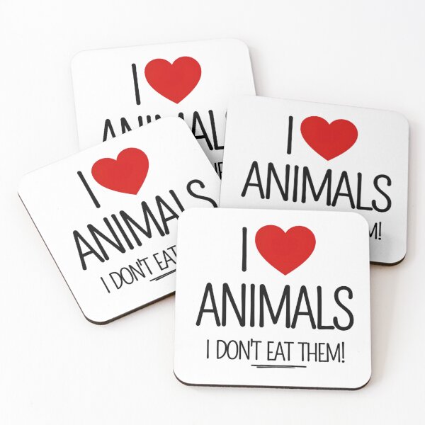 Item preview, I Heart Animals Animal Rights Activist Vegan Vegetarian designed and sold by TackyTime.