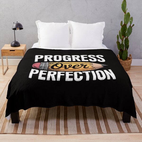 Item preview, Teacher Progress Over Perfection Pencil Motivational designed and sold by AnimeManga2D.