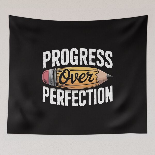 Item preview, Teacher Progress Over Perfection Pencil Motivational designed and sold by AnimeManga2D.