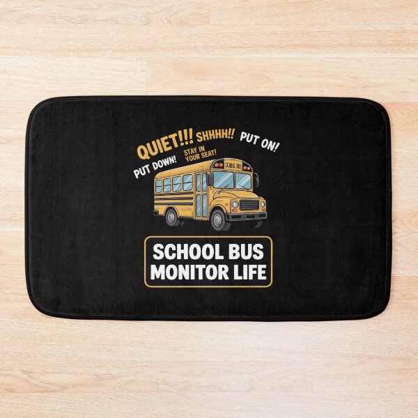 Item preview, School Bus Monitor Life designed and sold by banbopbii.