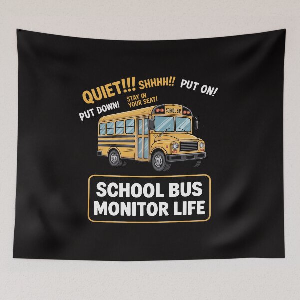 Item preview, School Bus Monitor Life designed and sold by banbopbii.