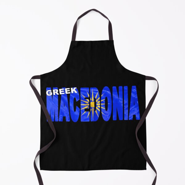 Item preview, GREEK MACEDONIA - Flag Flying in Wind cut to Letters Souvenir Sticker Shirt designed and sold by Adam Gormley.