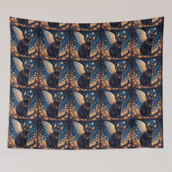Item preview, Cat Angel flying in the starry sky. designed and sold by Natalia-Vlad.