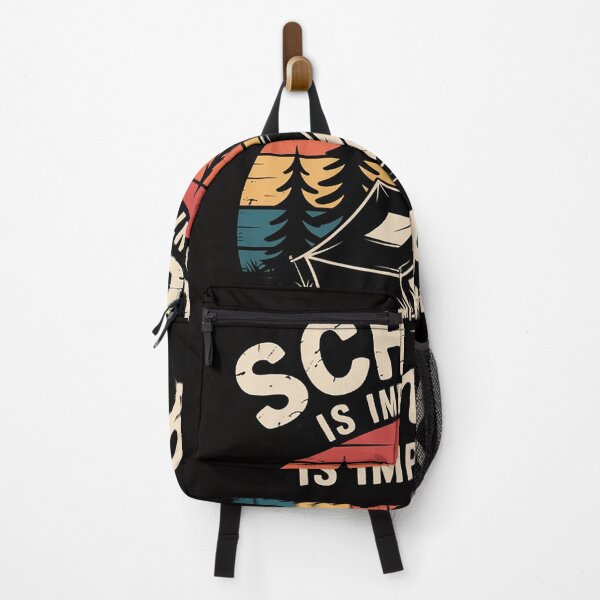 Item preview, School Is Important But Camping Is Importanter Youth Kids designed and sold by banbopbii.