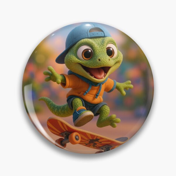 Item preview, Skater Lizard designed and sold by Sillytoe.