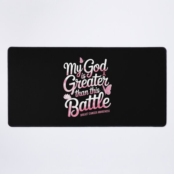 Item preview, My god is Greater Than This Battle Breast Cancer Awareness designed and sold by skanderio.