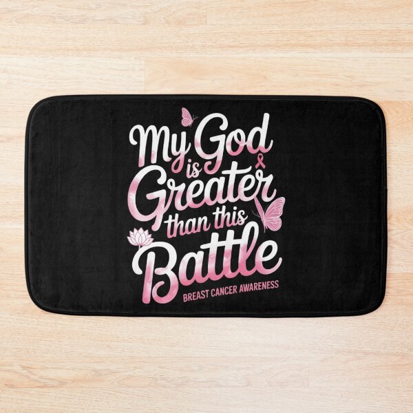 Item preview, My god is Greater Than This Battle Breast Cancer Awareness designed and sold by skanderio.