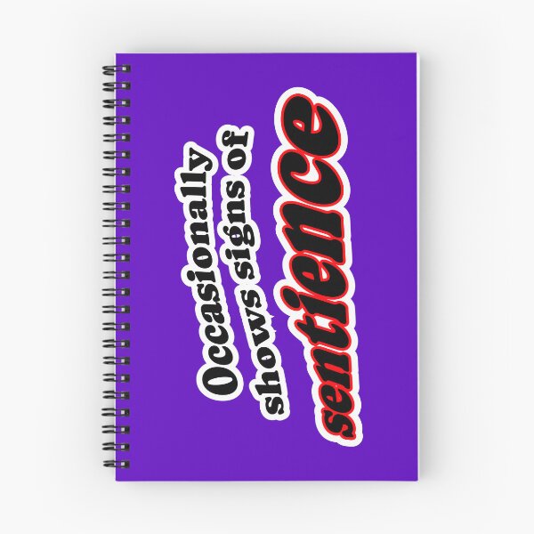 Item preview, Occasionally shows signs of sentience, purple background designed and sold by mntimg.