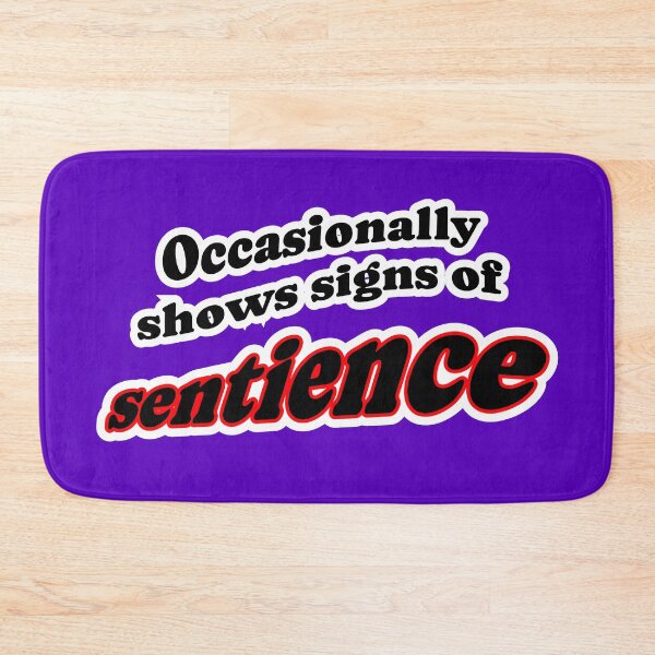 Item preview, Occasionally shows signs of sentience, purple background designed and sold by mntimg.