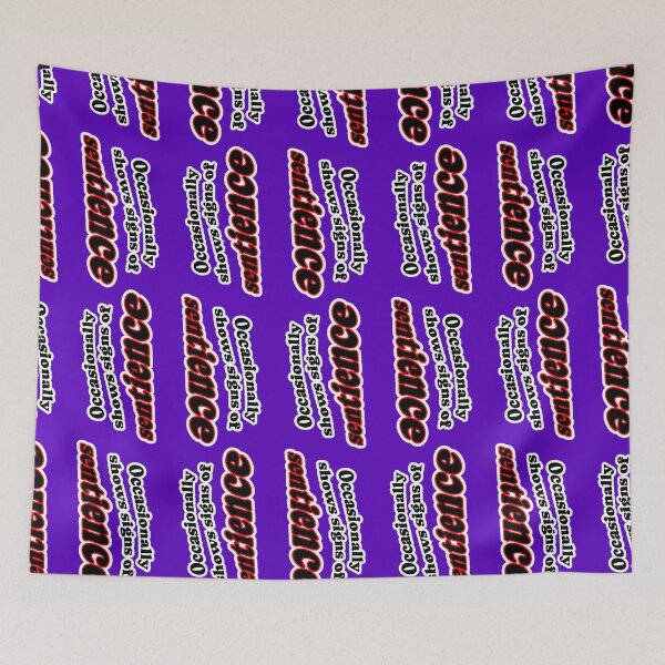 Item preview, Occasionally shows signs of sentience, purple background designed and sold by mntimg.