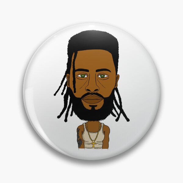 Item preview, Cool Dreadlocks Guy with Ankh & Green Eyes - Afropunk Streetwear designed and sold by Eric Sintès.