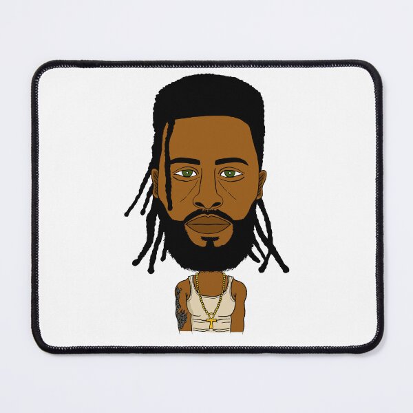 Item preview, Cool Dreadlocks Guy with Ankh & Green Eyes - Afropunk Streetwear designed and sold by Eric Sintès.